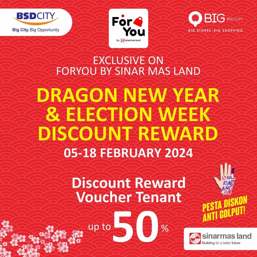 DRAGON NEW YEAR & ELECTION WEEK DISCOUNT REWARD