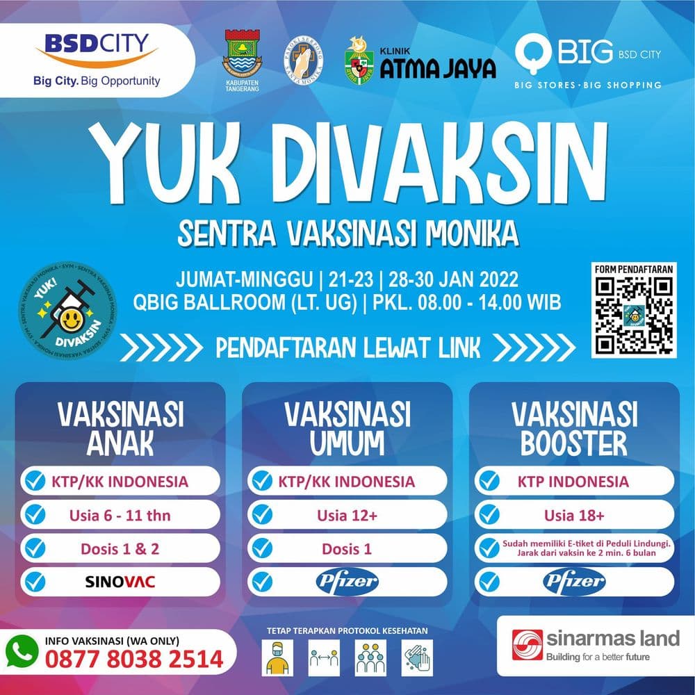 VAKSINASI BOOSTER SANTA MONIKA