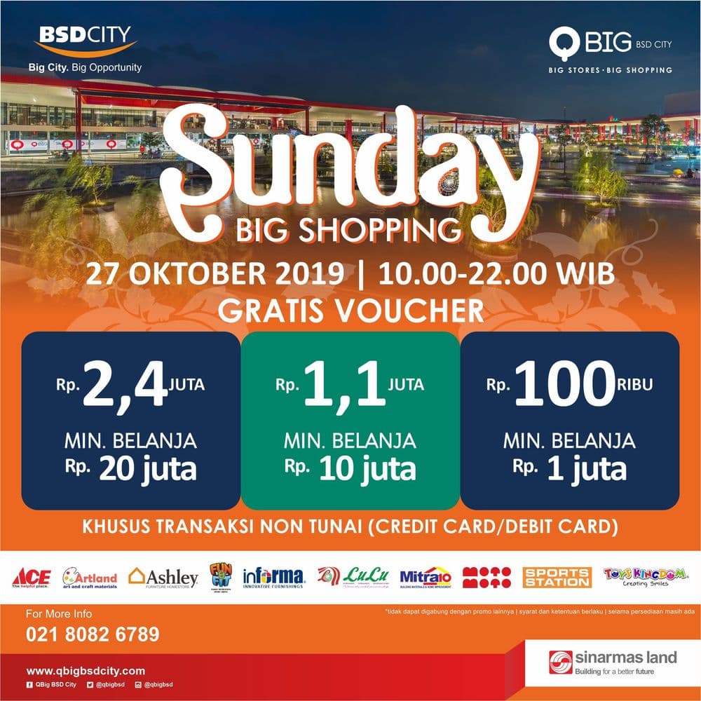 SUNDAY BIG SHOPPING OKTOBER