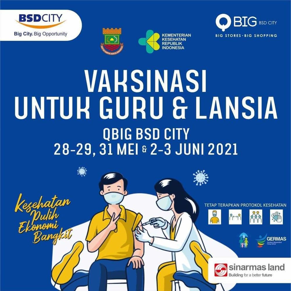Vaksinasi Covid LANSIA dan GURU
